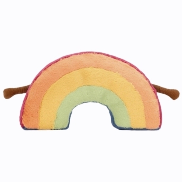 Jellycat Amuseable Rainbow 🌈 7x13" Soft & Plush BNWT Authentic - Picture 2 of 3